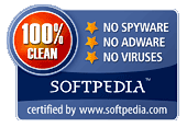 SoftPedia 100% clean, No Spyware, No Adware, No Viruses