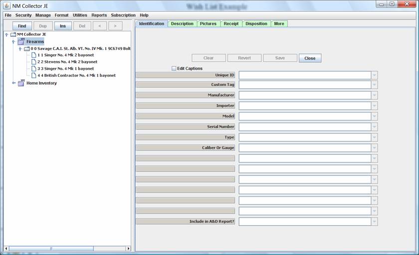 Select Collection Type